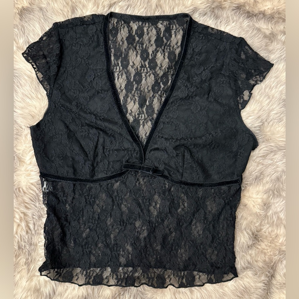 Black Lace Top